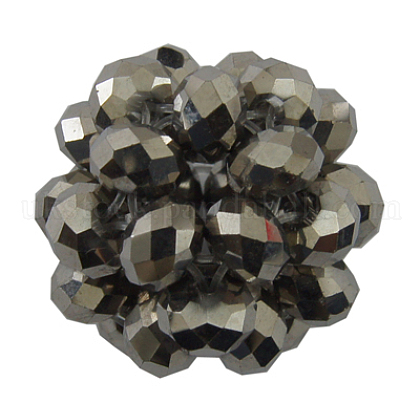 Faceted Glass Beads UK-GS075-4-33-K-1