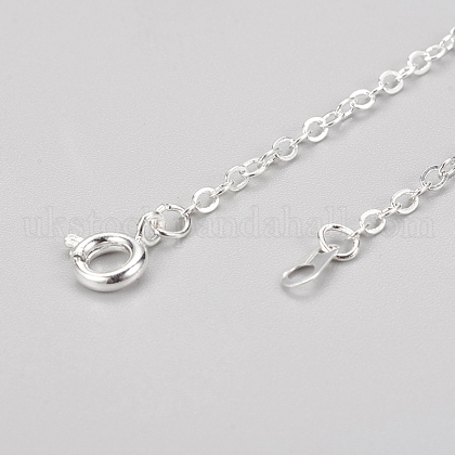 Brass Cable Chain Necklaces with Iron Findings UK-SW073-S-1
