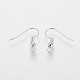 Grade A Silver Color Plated Iron Earring Hooks UK-EC135-S-NF-2