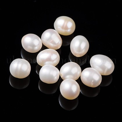 Natural Cultured Freshwater Pearl Beads UK-OB007-K-1