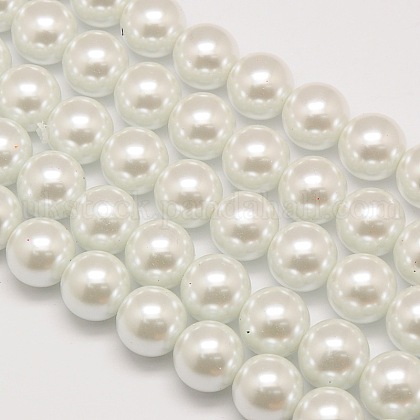 Dyed Glass Pearl Round Bead Strands UK-X-HY-A002-12mm-RB001-1