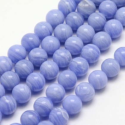 Synthetic Turquoise Beads Strands UK-TURQ-G122-8MM-25-K-1