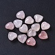 Natural Rose Quartz Heart Love Stone UK-G-L533-57-1