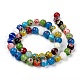 Handmade Millefiori Glass Beads Strands UK-LK14-2