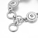 Alloy Snap Bracelet Making UK-MAK-D003-10-K-3