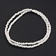 Frosted Glass Beads Strands UK-GLAA-J080-B01-K-2