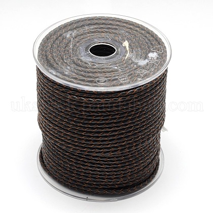 Eco-Friendly Braided Leather Cord UK-WL-E018-3mm-17-1