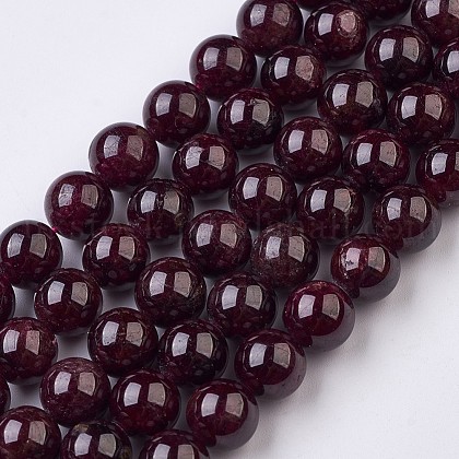 Natural Garnet Beads Strands UK-G-J376-37-8mm-1