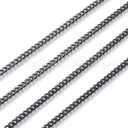 304 Stainless Steel Twisted Chains Curb Chains UK-CHS-H007-39B-1