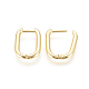 Brass Huggie Hoop Earrings UK-EJEW-F245-04G-A-2