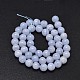 Round Natural Blue Lace Agate Bead Strands UK-G-F289-27-8mm-2