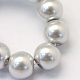 Baking Painted Pearlized Glass Pearl Round Bead Strands UK-HY-Q003-4mm-62-3