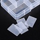Plastic Clear Beads Display Storage Case Box UK-X-C006Y-3