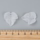 Transparent Frosted Acrylic Leaf Pendants UK-X-PAF002Y-14-3