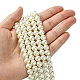 Eco-Friendly Dyed Glass Pearl Round Bead Strands UK-X-HY-A002-8mm-RB011-4