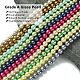 Eco-Friendly  Dyed Glass Pearl Round Bead Strands UK-HY-A002-8mm-M-2
