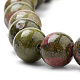 Natural Unakite Beads Strands UK-G-S259-14-4mm-3