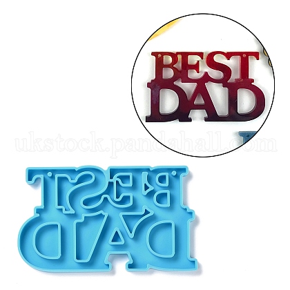 Father's Day Theme DIY Pendant Silicone Molds UK-DIY-C030-06-1