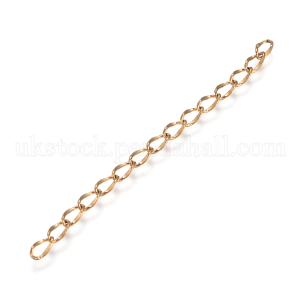 Ion Plating(IP) 304 Stainless Steel Chain Extender UK-STAS-I147-01G-1