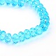 Faceted Rondelle Imitation Austrian Crystal Glass Bead Strands UK-G-PH0009-10-8x5mm-2