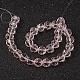 Half-Handmade Transparent Glass Beads Strands UK-GF10mmC29Y-K-3