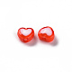 Transparent Heart Acrylic Beads UK-TACR-S117-M-2