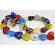 Handmade Millefiori Glass Beads Strands UK-X-LK23-1