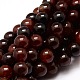 Dyed Natural Agate Round Beads Strands UK-G-E321B-10mm-02-K-1