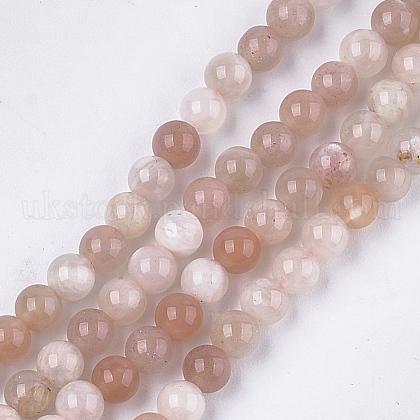 Natural Sunstone Beads Strands UK-G-S333-4mm-038-1