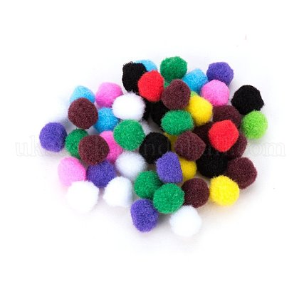 20mm Multicolor Assorted Pom Poms Balls About 500pcs for DIY Doll Craft Party Decoration UK-AJEW-PH0001-20mm-M-1