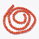 Opaque Solid Color Glass Beads Strands UK-EGLA-A034-P6mm-D03-2