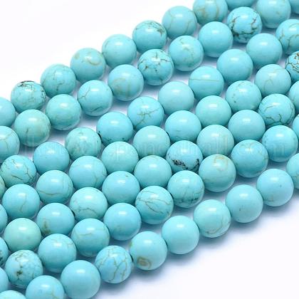 Natural Magnesite Beads Strands UK-TURQ-G148-07-8mm-1