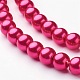 Glass Pearl Beads Strands UK-HY-8D-B57-2