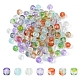 140Pcs 7 Colors Transparent Glass Beads UK-GLAA-FS0001-45-1