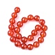 Natural Carnelian Beads Strands UK-G-C076-8mm-2A-3