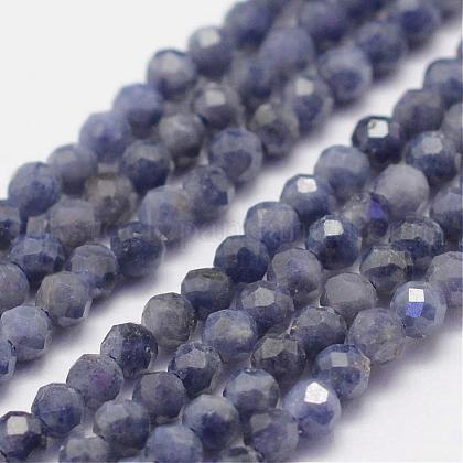 Natural Sapphire Gemstone Beads Strands UK-G-K182-2mm-22B-1