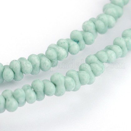 Frosted Glass Beads Strands UK-GLAA-J080-B05-K-1