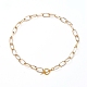 Unisex Aluminium Paperclip Chain Necklaces UK-NJEW-JN02720-2