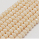 Faceted Rondelle Glass Beads Strands UK-X-GLAA-I033-8mm-31-2