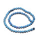 Frosted Electroplated Non-magnetic Synthetic Hematite Bead Strands UK-G-E303-K04-K-2