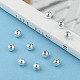 Plating Plastic Acrylic Round Beads UK-PACR-L003-6mm-S-6