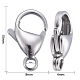 304 Stainless Steel Lobster Claw Clasps UK-STAS-AB15-3