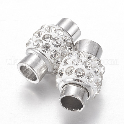 Alloy Rhinestone Magnetic Clasps&nbsp;UK-X-RB-K007-01-1