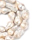 Natural Baroque Pearl Keshi Pearl Beads Strands UK-PEAR-Q015-017-3