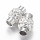 Alloy Rhinestone Magnetic Clasps&nbsp;UK-X-RB-K007-01-1