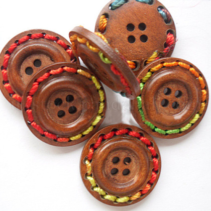 Round 4-holeButtons with Colorful Thread Wrapped UK-NNA0Z51-1