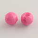 Faceted Opaque Acrylic Round Charms UK-SACR-Q098-08-K-2