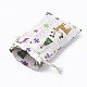 Polycotton(Polyester Cotton) Packing Pouches Drawstring Bags UK-ABAG-T006-A02-4