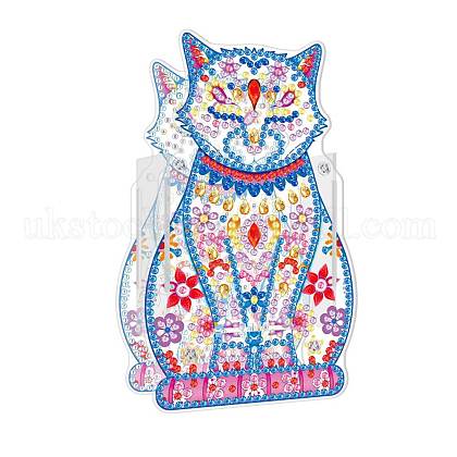 5D DIY Cat Pattern Animal Diamond Painting Pencil Cup Holder Ornaments Kits UK-DIY-C020-09-1