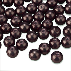 PandaHall Elite Pearlized Glass Pearl Round Beads UK-HY-PH0001-6mm-039